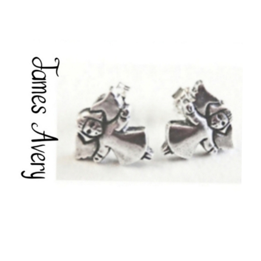 James Avery Guardian Angels 925 Sterling Silver Stud Posts Earrings 199$